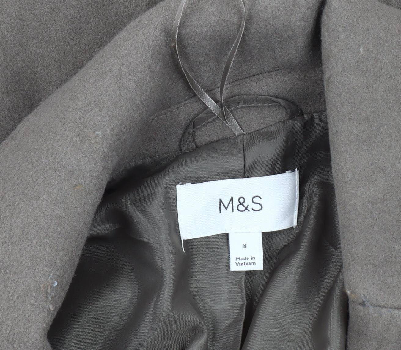 Marks and Spencer Women's Brown Overcoat Size 8