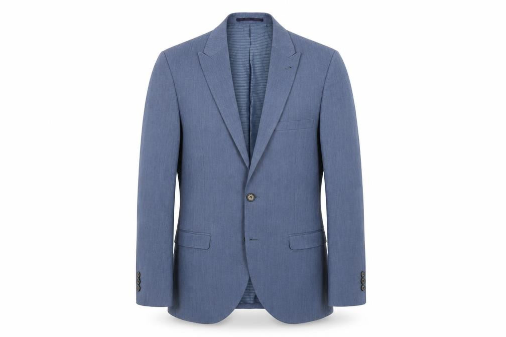 Front view of Ventura Men's Blue Blazer 38S
