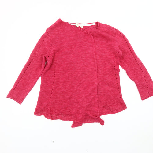 White Stuff Women's Pink Cardigan, Size 8, Linen Blend