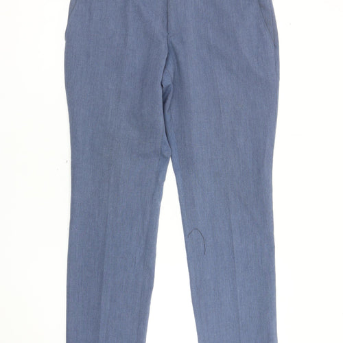 Ventura Men's Slim Fit Blue Trousers, 32S - Business Casual