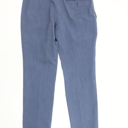 Ventura Men's Slim Fit Blue Trousers, 32S - Business Casual