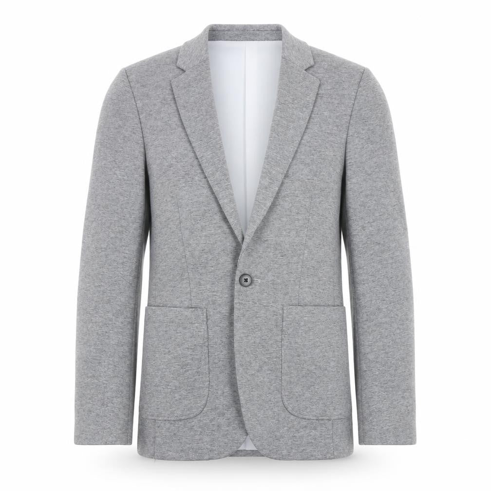 Front view of ASOS DESIGN Men's Grey Blazer, size 32, Casual Jacket