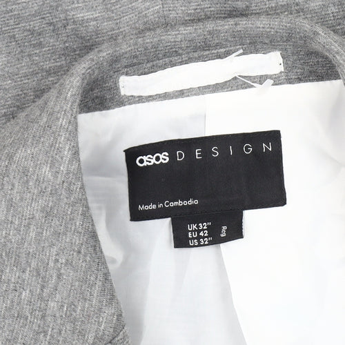 ASOS DESIGN Men's Grey Blazer, Size 32, Casual Jacket