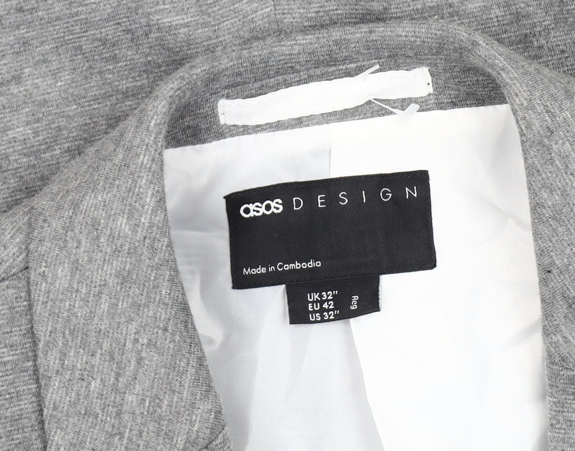 ASOS DESIGN Men's Grey Blazer, Size 32, Casual Jacket