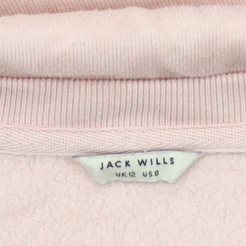 Jack Wills Women's Pink Pullover Sweatshirt Size 12