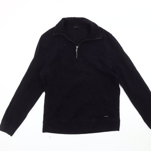 Massimo Dutti Black Cotton Unisex Sweatshirt M