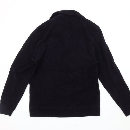 Massimo Dutti Black Cotton Unisex Sweatshirt M