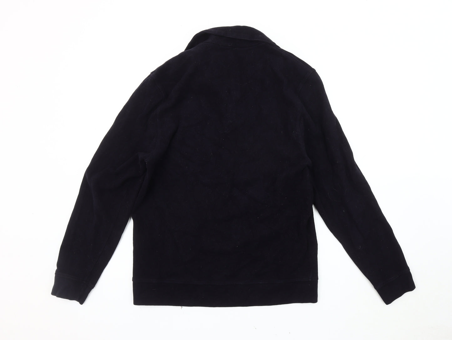 Massimo Dutti Black Cotton Unisex Sweatshirt M