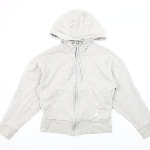 Adidas Women's Grey Basic Jacket 2XS