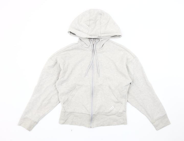 Adidas Women's Grey Basic Jacket 2XS