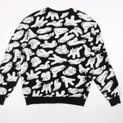 H&M Unisex Disney Black Graphic Sweatshirt, Size 12