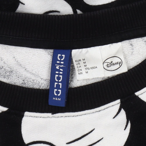H&M Unisex Disney Black Graphic Sweatshirt, Size 12
