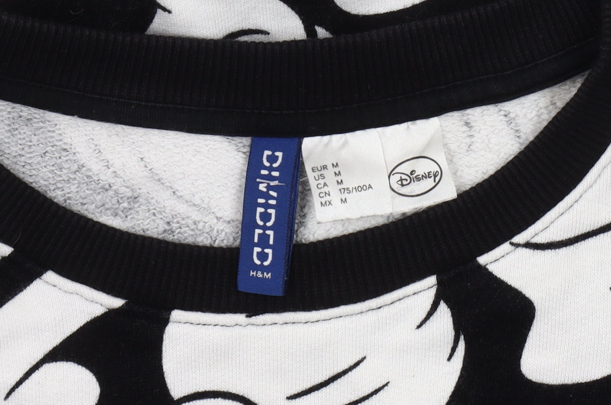 H&M Unisex Disney Black Graphic Sweatshirt, Size 12
