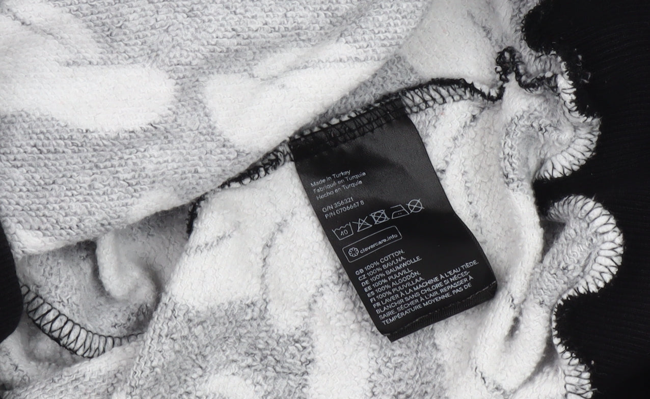 H&M Unisex Disney Black Graphic Sweatshirt, Size 12