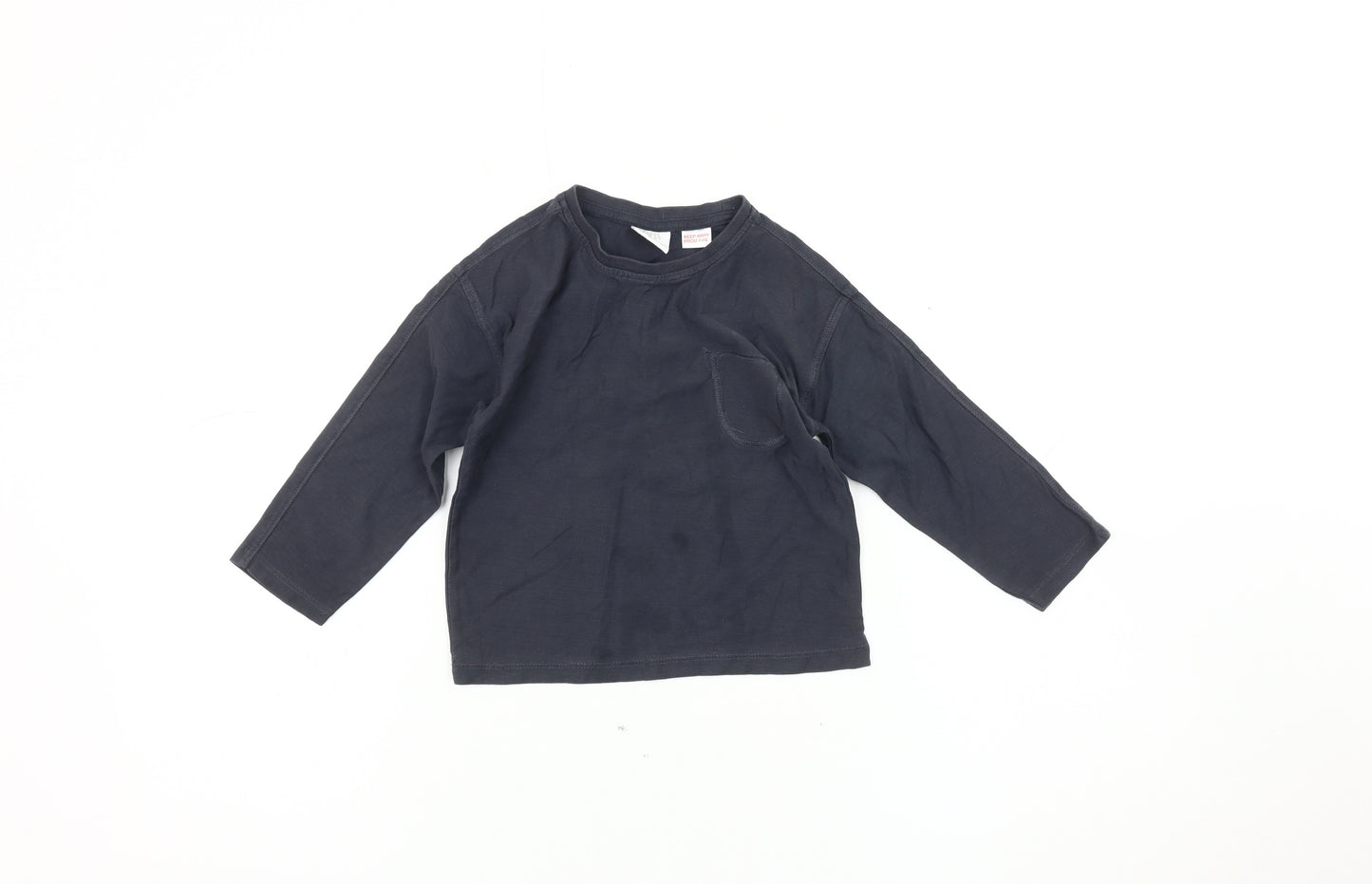 Zara Unisex Black Long Sleeve T-Shirt 18-24 Months