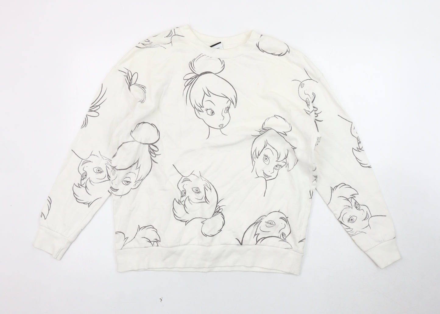 George Women's White Disney Pullover Sweatshirt Size 12