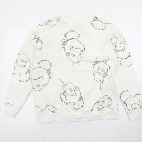 George Women's White Disney Pullover Sweatshirt Size 12