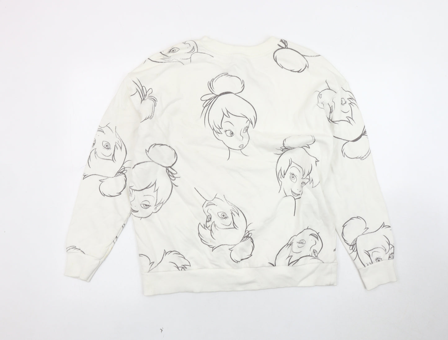 George Women's White Disney Pullover Sweatshirt Size 12