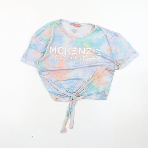 McKenzie Girls Multicoloured Tie Dye Cropped T-Shirt 13-15 Years