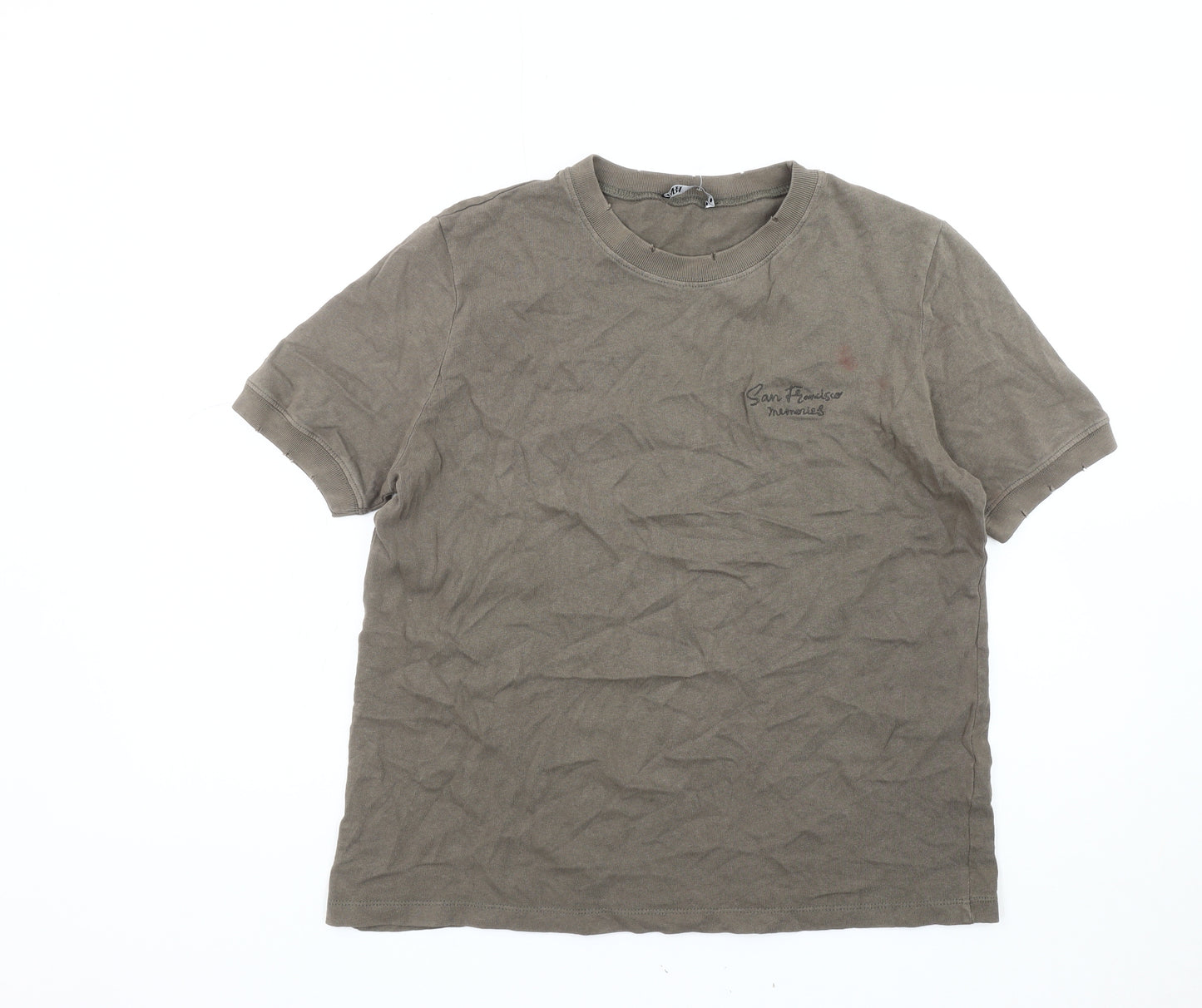 Zara Women’s Brown T-Shirt, M, Basic Style