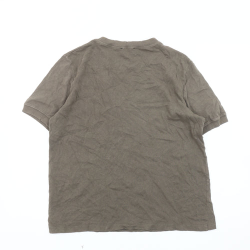 Zara Women’s Brown T-Shirt, M, Basic Style