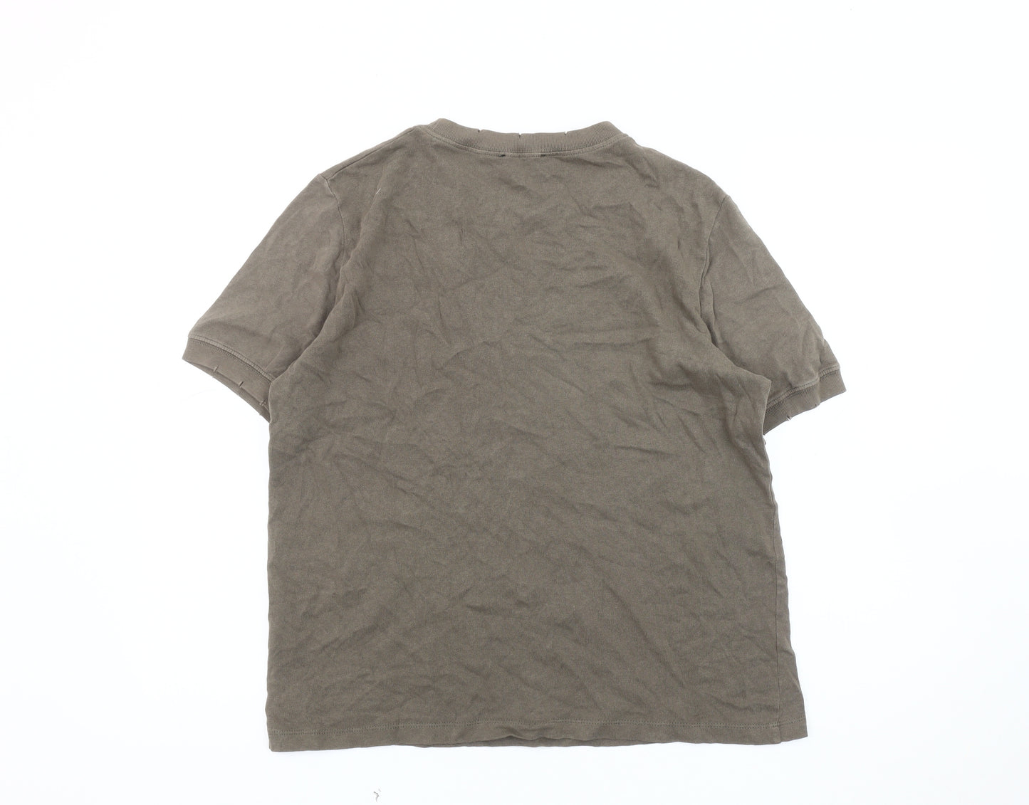 Zara Women’s Brown T-Shirt, M, Basic Style