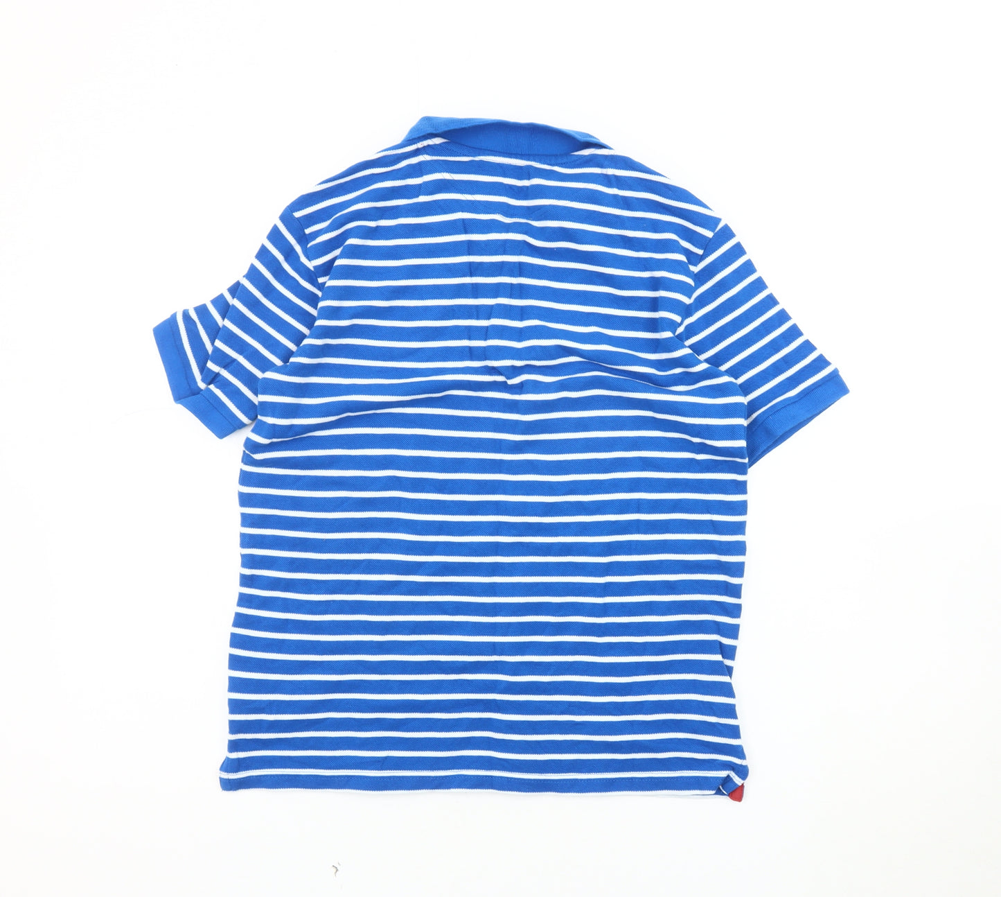 Ben Sherman Boys Blue Striped Polo Shirt Size 14
