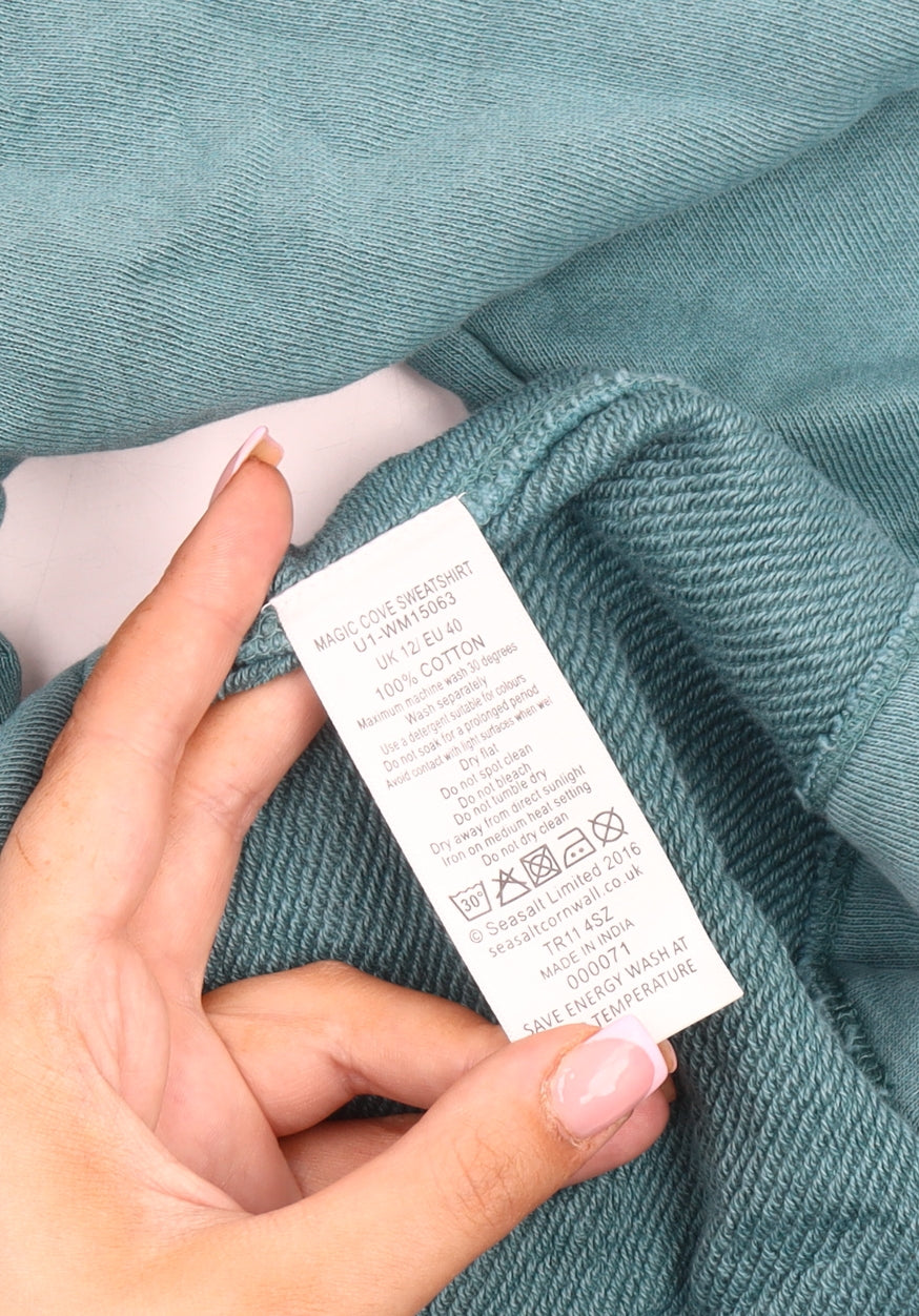 Seasalt Cornwall Women's Blue Sweatshirt - Size 12