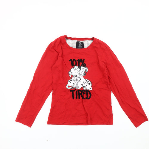 Disney Women's Red 2XS 101 Dalmatians Pyjama Top
