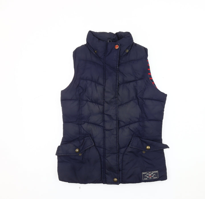 Joules Women's Navy Waistcoat Size 8 - Marine Theme