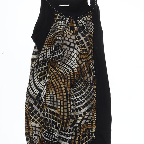 Wallis Women's Black Geometric Sleeveless Top