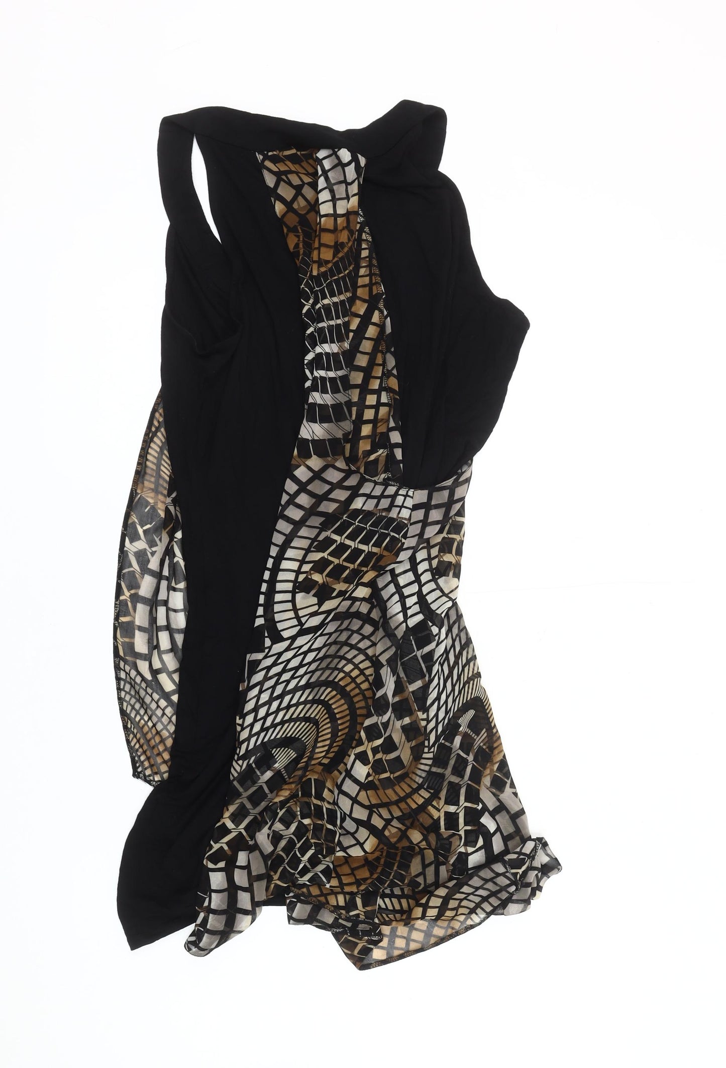 Wallis Women's Black Geometric Sleeveless Top