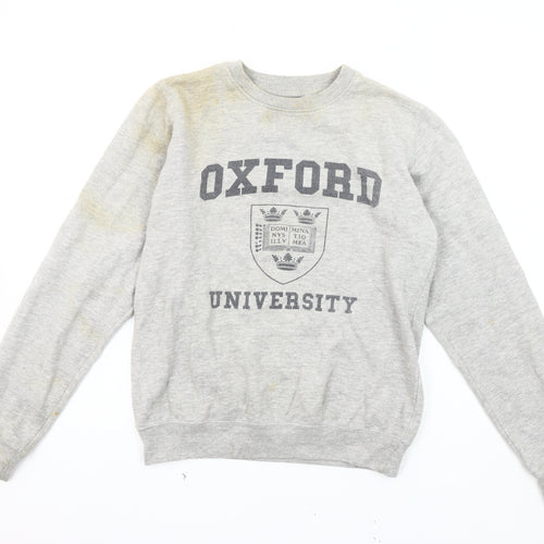 Oxford University Men’s Grey Pullover Sweatshirt XS