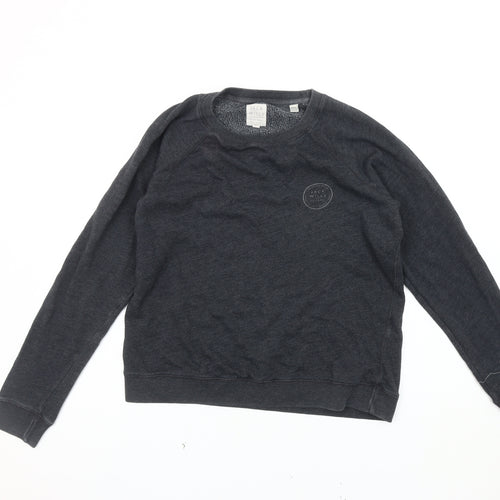 Jack Wills Women's Black Pullover Sweatshirt, Size 16