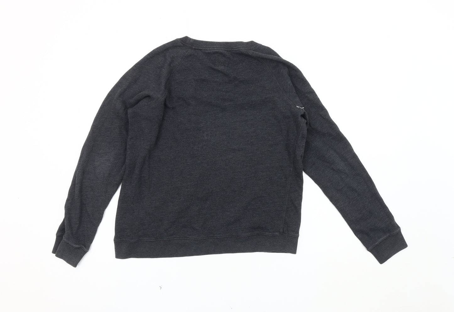 Jack Wills Women's Black Pullover Sweatshirt, Size 16