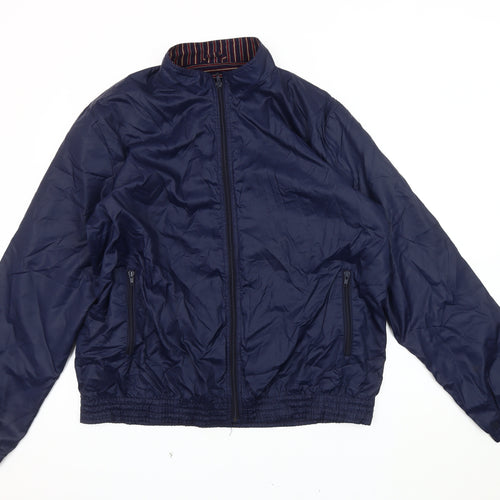 Marks and Spencer Men's Blue Nylon Jacket, Size 44