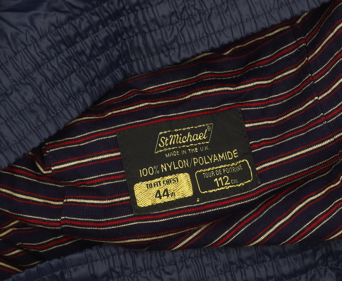 Marks and Spencer Men's Blue Nylon Jacket, Size 44
