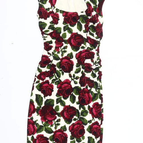 Phase Eight Women's Multicoloured Sheath Dress Size 10