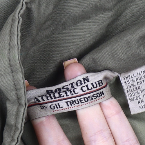 Boston Athletic Club Men's Green Parka Jacket M