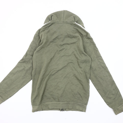 Adidas Men's Green Hooded Jacket XS