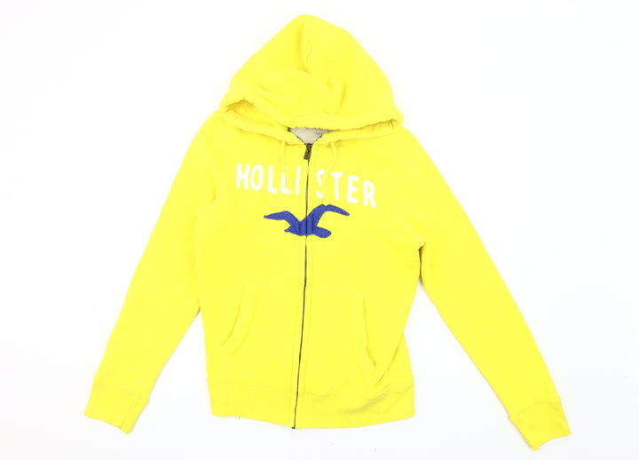 Hollister Yellow Hooded Jacket - Size S, Unisex