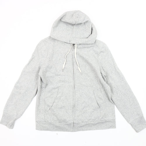 The White Company Women's Grey Hooded Jacket Size 14