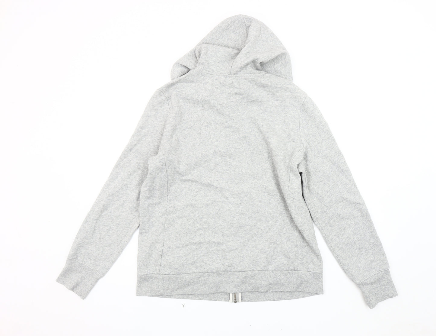 The White Company Women's Grey Hooded Jacket Size 14