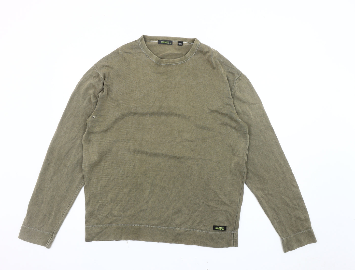 Ted Baker Men's Green Cotton Sweatshirt S