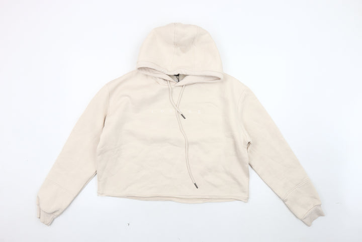Lounge Women’s Beige Hoodie, Large, Cotton Blend