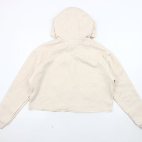 Lounge Women’s Beige Hoodie, Large, Cotton Blend