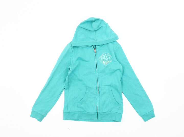 Roxy Girls Blue Hooded Jacket - Size 10, Winter Favourite