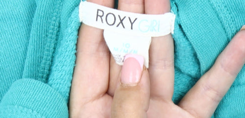 Roxy Girls Blue Hooded Jacket - Size 10, Winter Favourite