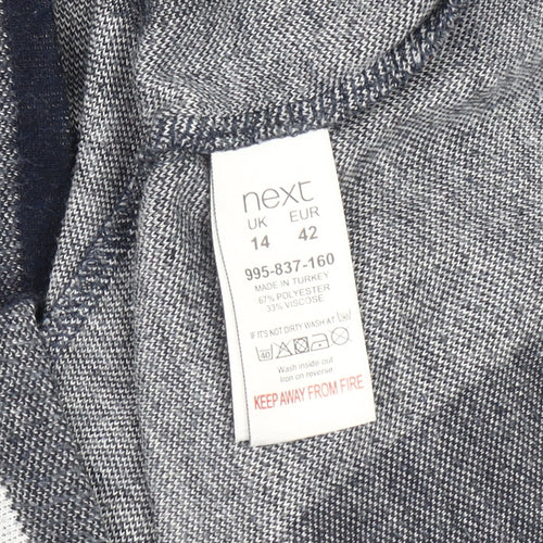 Next Women's Multicoloured Check Top Size 14