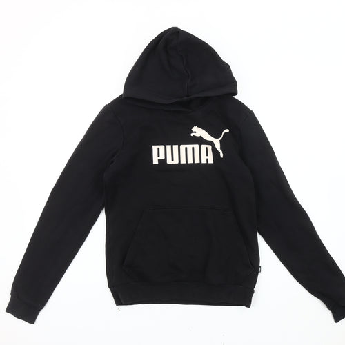 Puma Boys Black Pullover Hoodie M - Casual Sportswear
